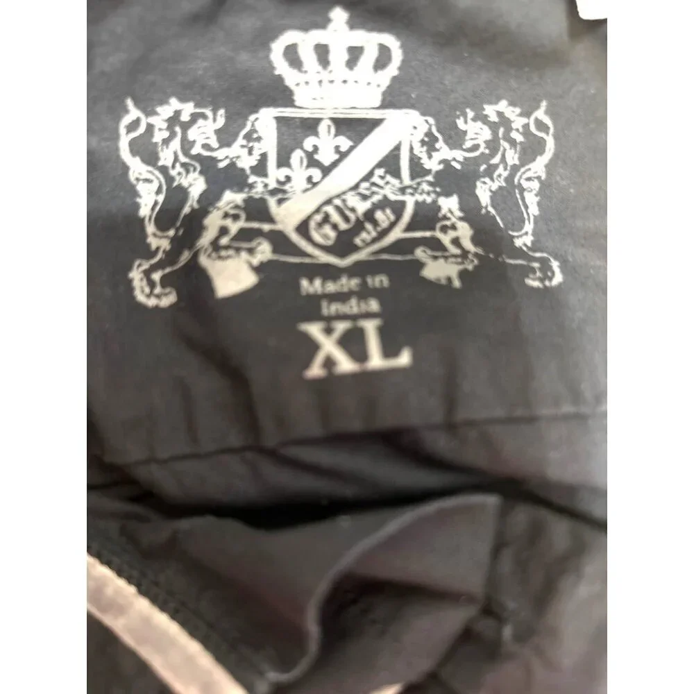 Guess Mens Graphic Shirt Button -Up Western Black Long Sleeves Size XL/TG - Picture 3 of 6